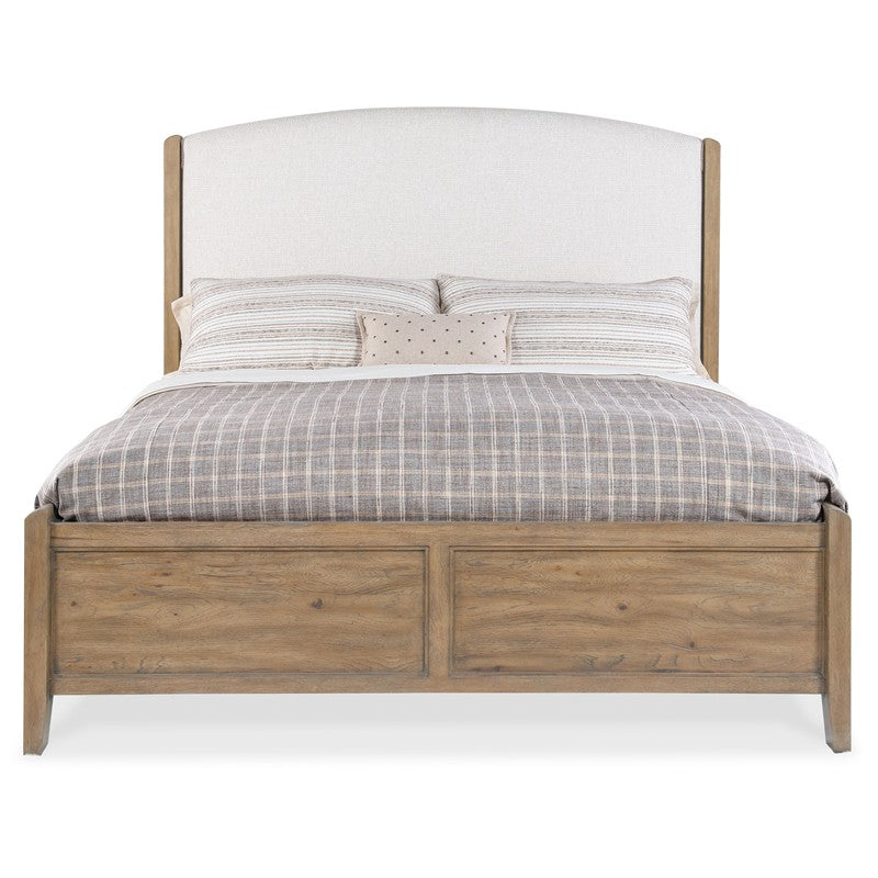 Vineyard Row - Queen Upholstered Bed - Beige