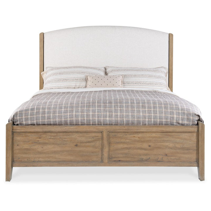 Vineyard Row - Queen Upholstered Bed - Beige