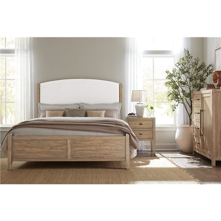 Vineyard Row - King Upholstered Bed - Beige