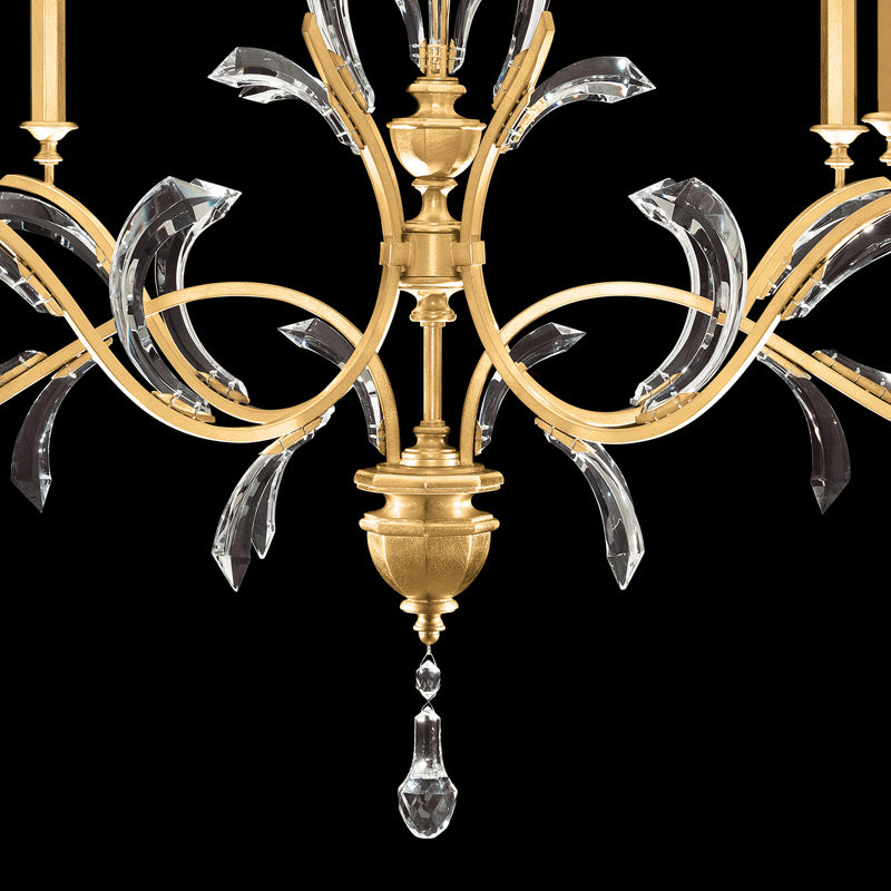 Beveled Arcs 74" Oblong Chandelier