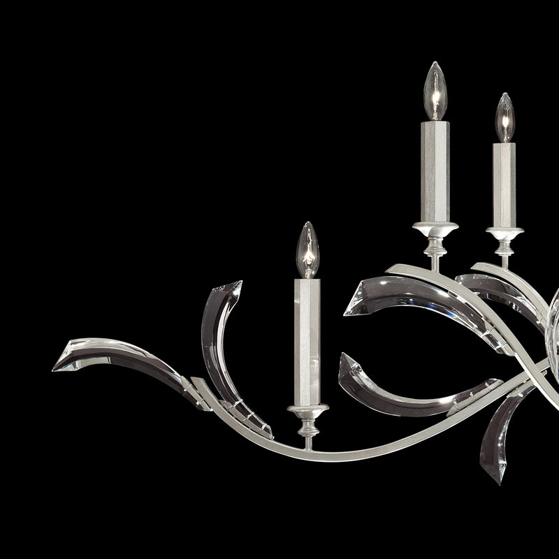Beveled Arcs 74" Oblong Chandelier