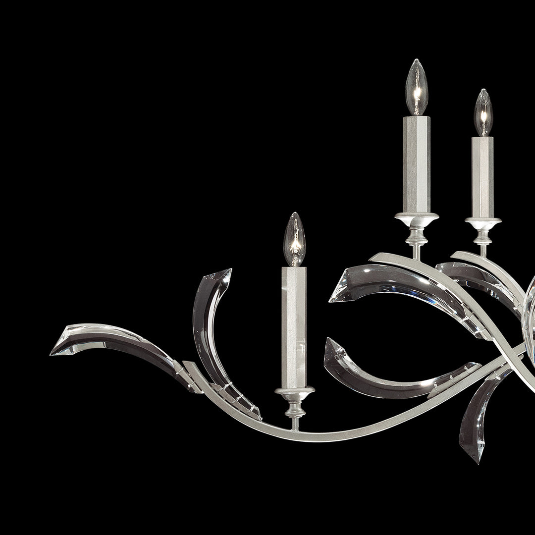Beveled Arcs 74" Oblong Chandelier