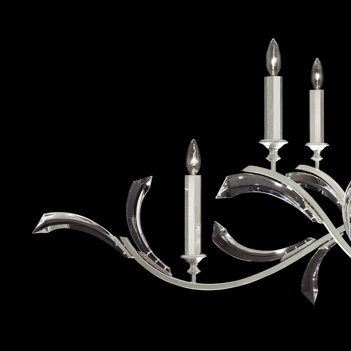 Beveled Arcs 74" Oblong Chandelier
