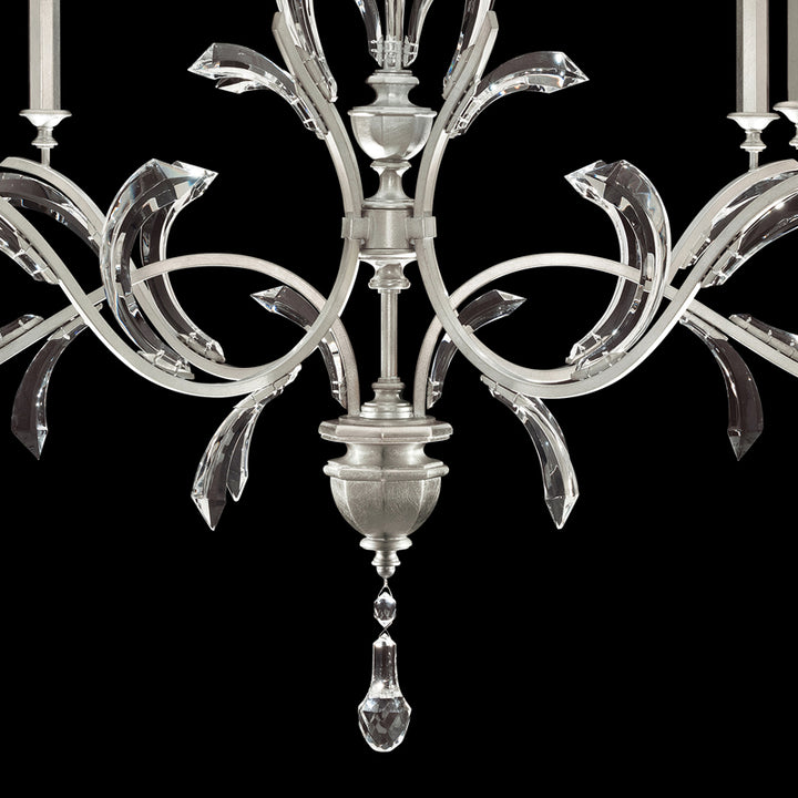 Beveled Arcs 74" Oblong Chandelier