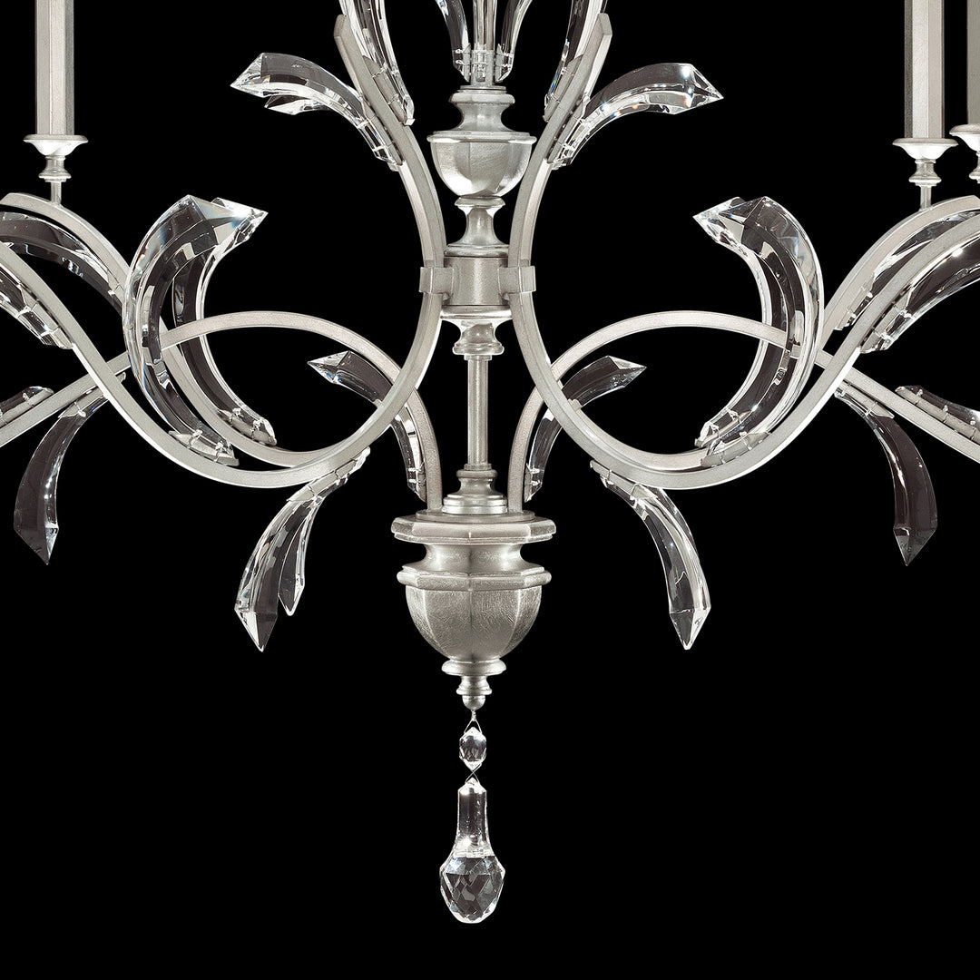 Beveled Arcs 74" Oblong Chandelier