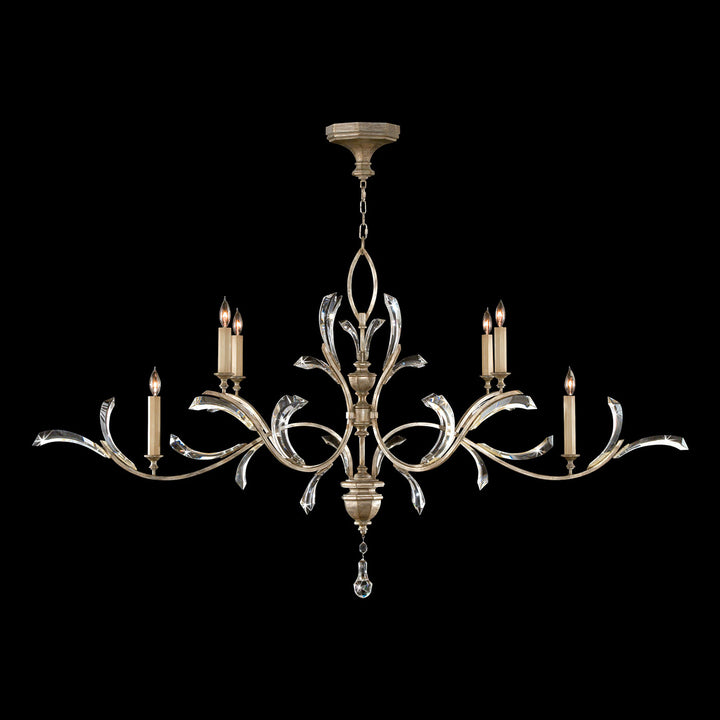Beveled Arcs 74" Oblong Chandelier