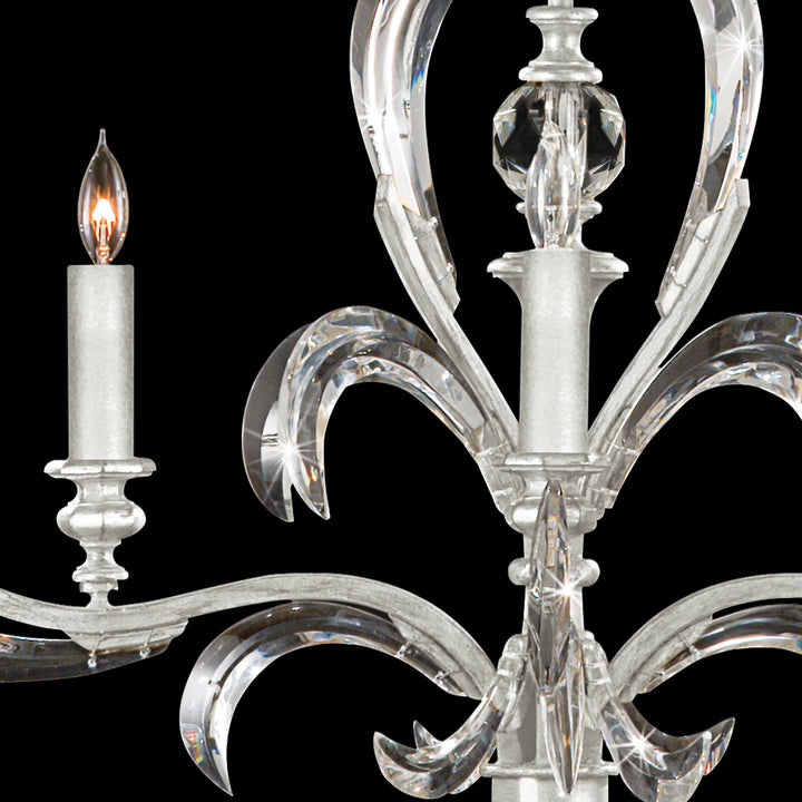 Beveled Arcs 28" Round Chandelier