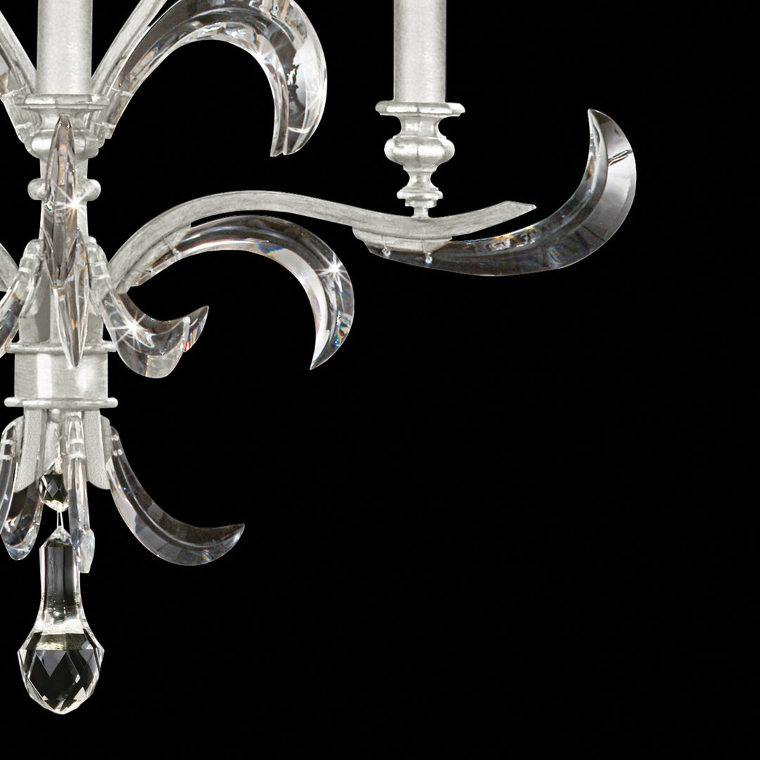 Beveled Arcs 28" Round Chandelier