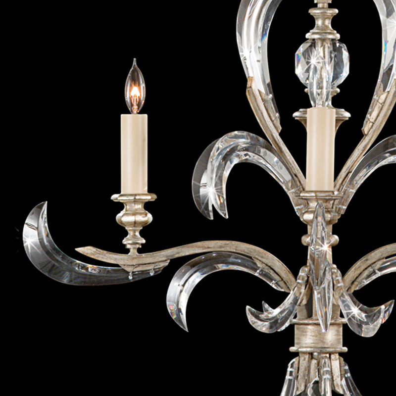 Beveled Arcs 28" Round Chandelier