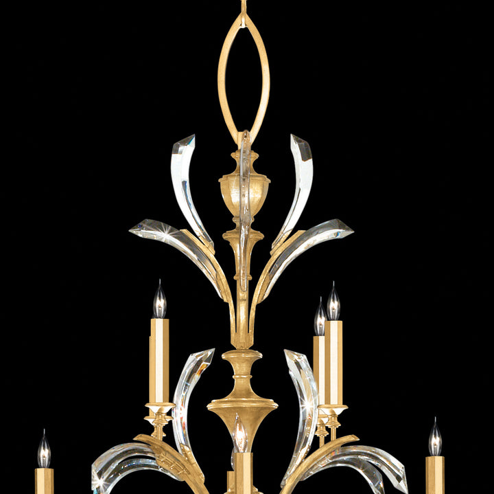 Beveled Arcs 56" Round Chandelier