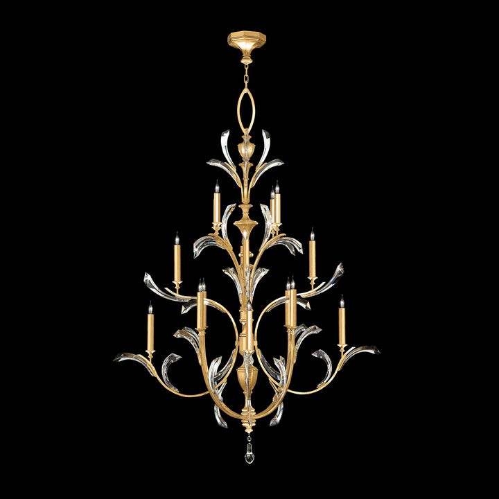 Beveled Arcs 56" Round Chandelier