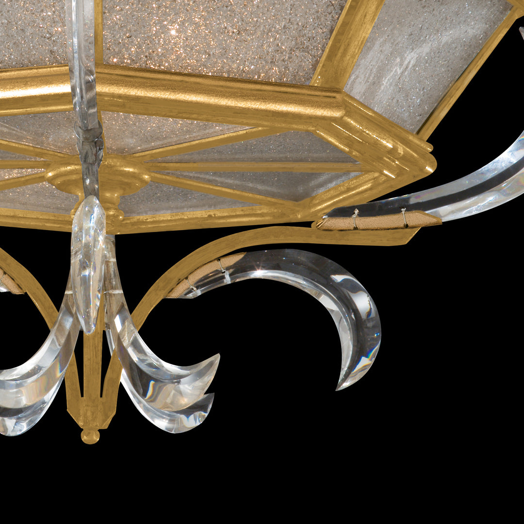 Beveled Arcs 26" Round Flush Mount