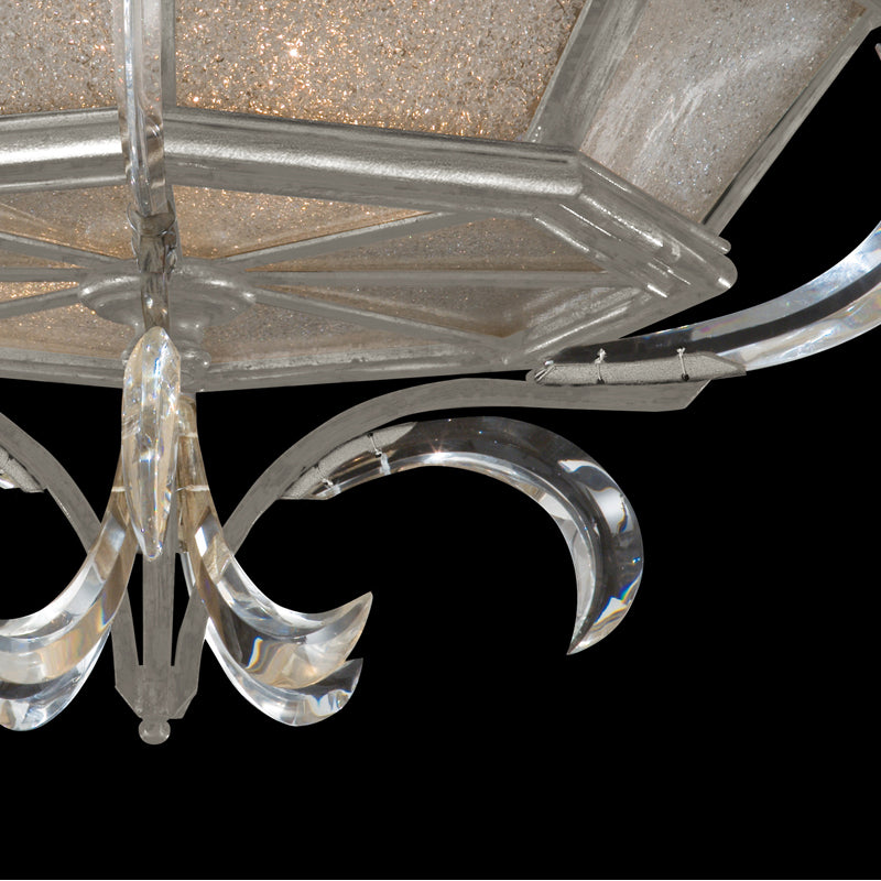 Beveled Arcs 26" Round Flush Mount