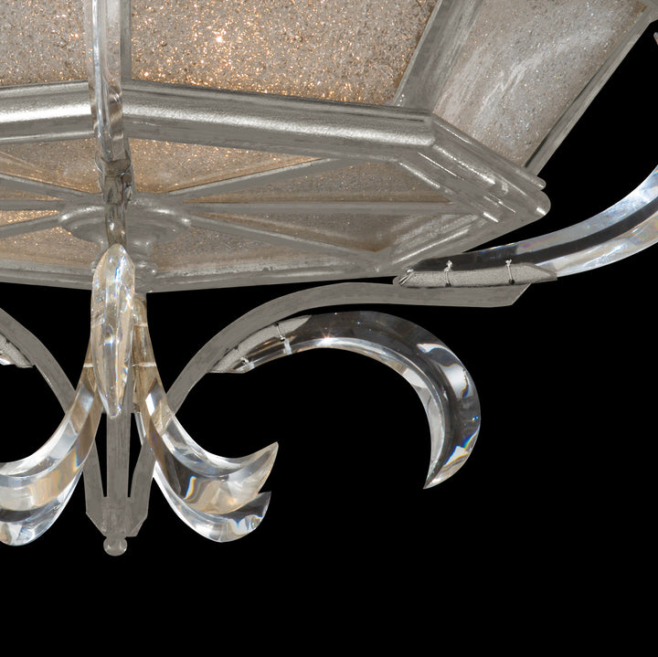 Beveled Arcs 26" Round Flush Mount