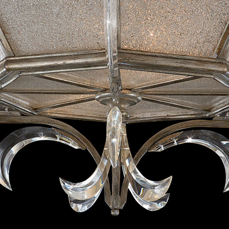 Beveled Arcs 26" Round Flush Mount