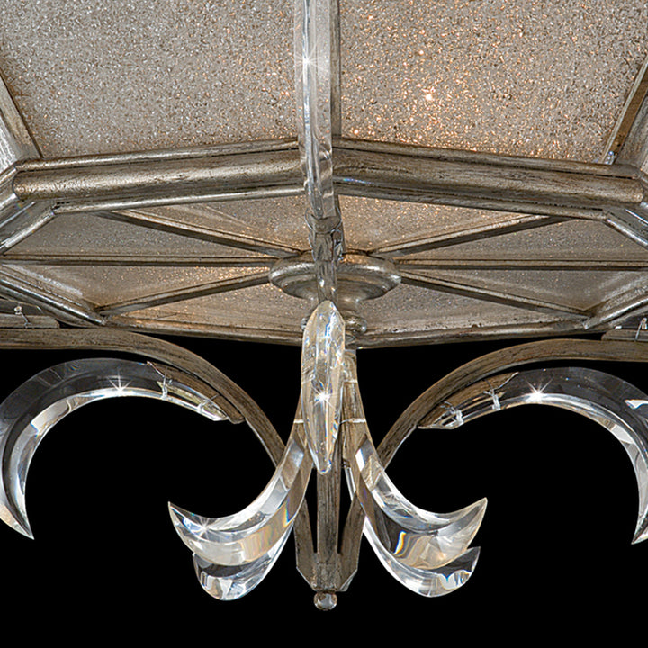 Beveled Arcs 26" Round Flush Mount