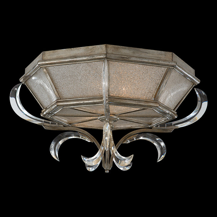 Beveled Arcs 26" Round Flush Mount