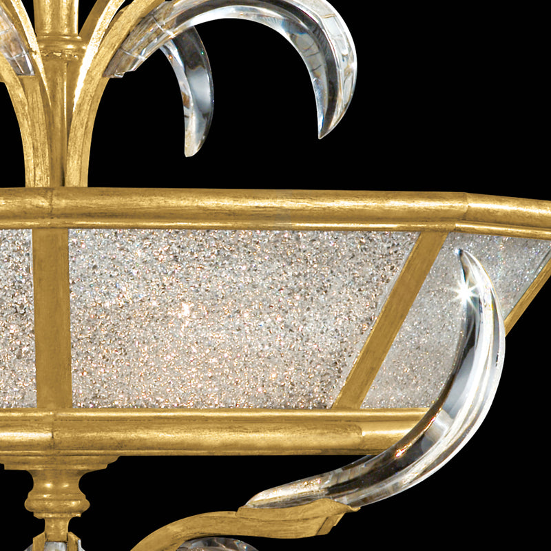 Beveled Arcs 26" Round Semi-Flush Mount