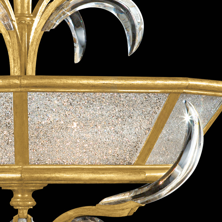 Beveled Arcs 26" Round Semi-Flush Mount