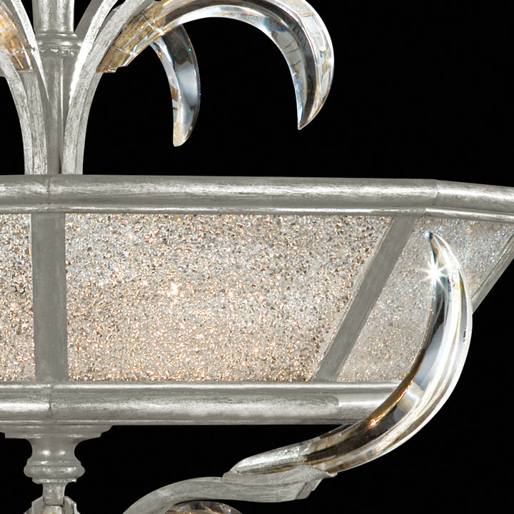Beveled Arcs 26" Round Semi-Flush Mount