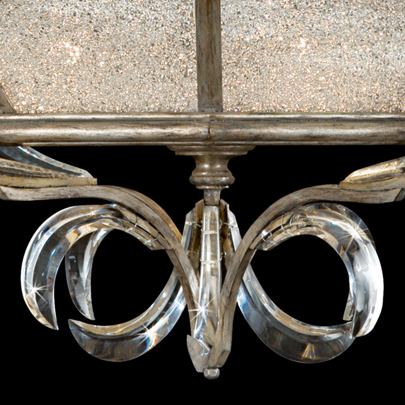 Beveled Arcs 26" Round Semi-Flush Mount