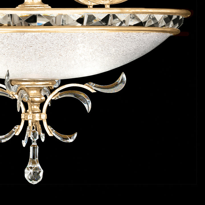 Beveled Arcs 44" Round Pendant