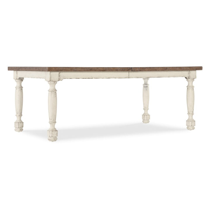 Americana - Leg Dining Table With One 22" Leaf - White