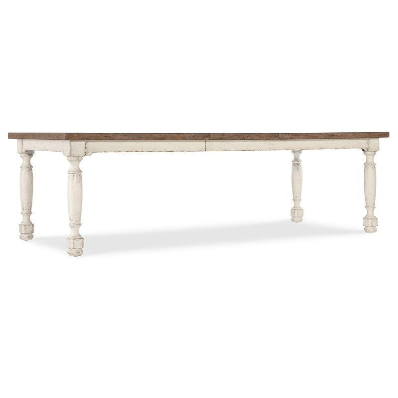 Americana - Leg Dining Table With One 22" Leaf - White