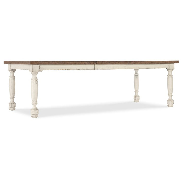 Americana - Leg Dining Table With One 22" Leaf - White