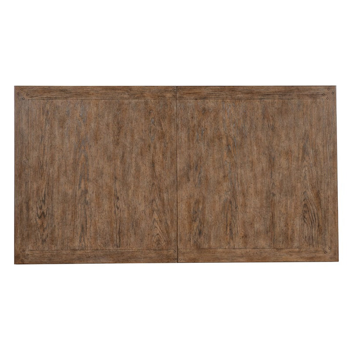 Americana - Leg Dining Table With One 22" Leaf - Dark Brown