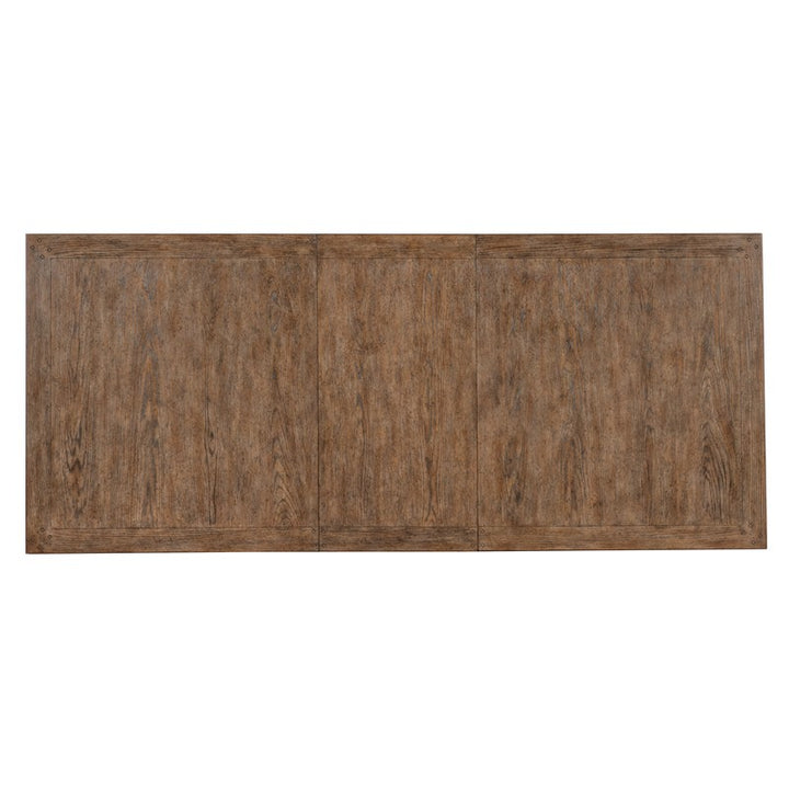 Americana - Leg Dining Table With One 22" Leaf - Dark Brown