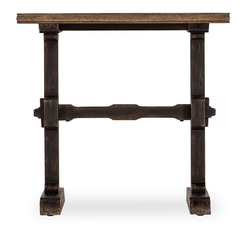 Americana - Trestle End Table - Dark Brown
