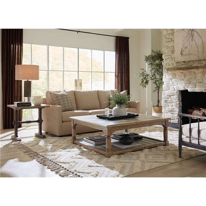 Americana - Trestle End Table - Dark Brown