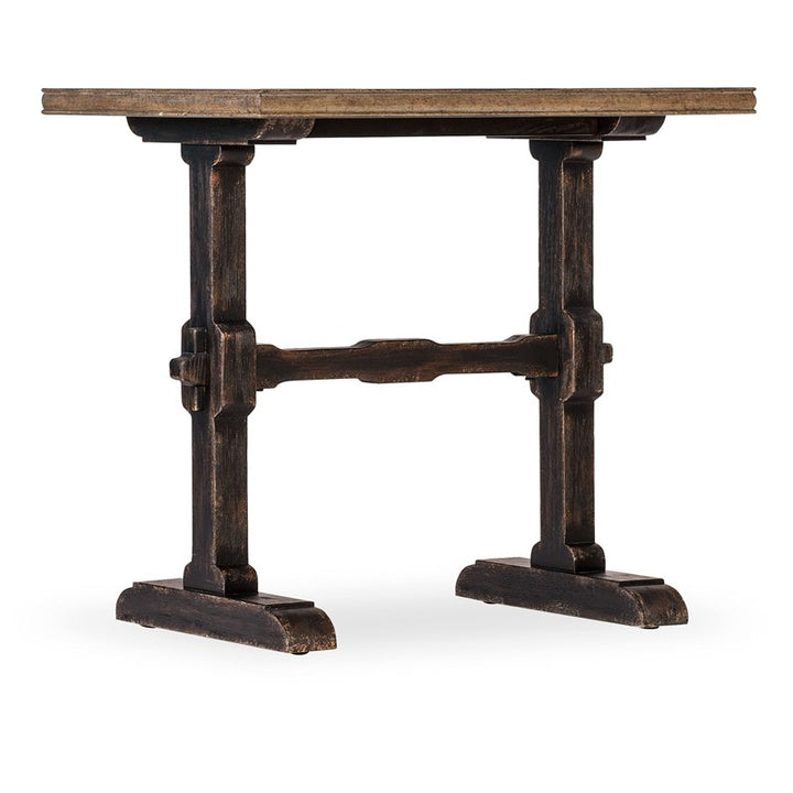 Americana - Trestle End Table - Dark Brown