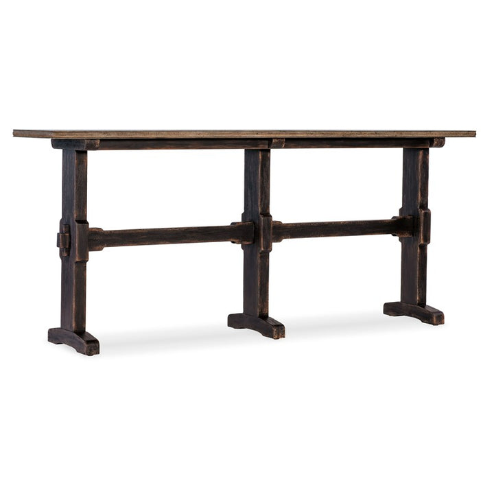 Americana - Trestle Console Table - Dark Brown