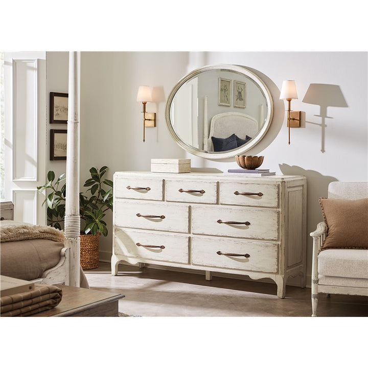 Americana - Oval Mirror - White