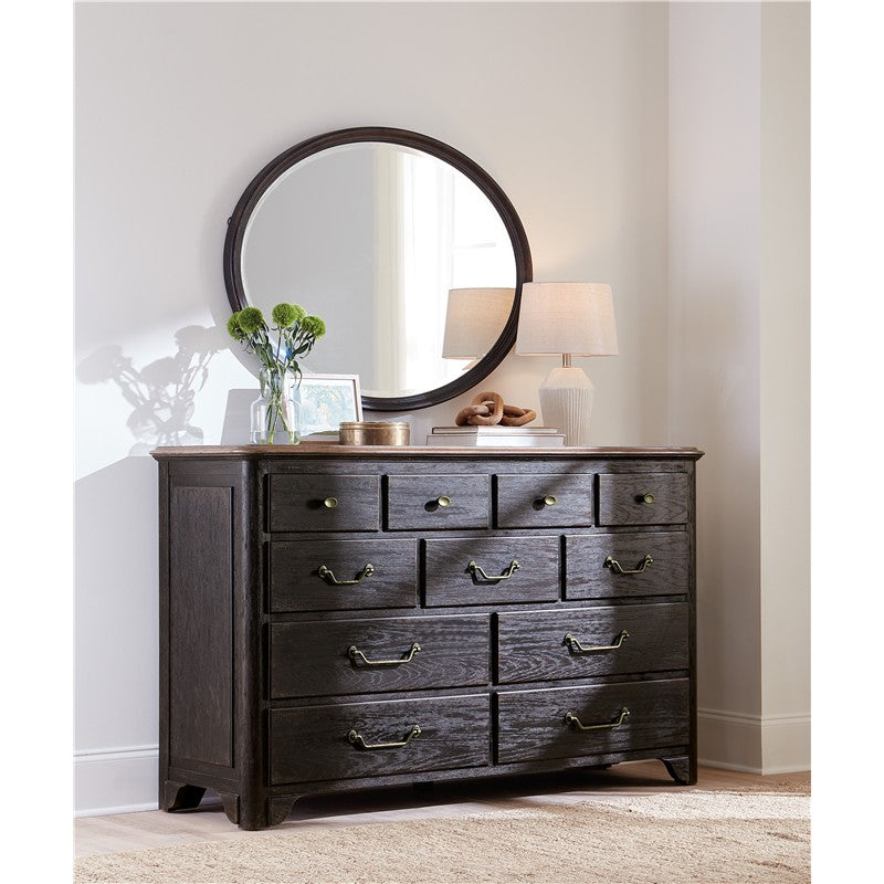 Americana - Oval Mirror - Dark Gray