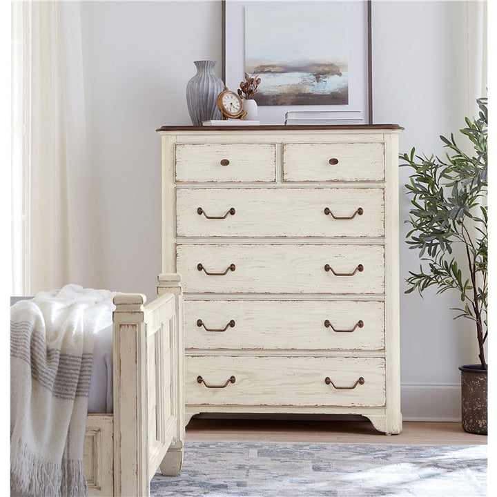 Americana - 46" Six-Drawer Chest - White