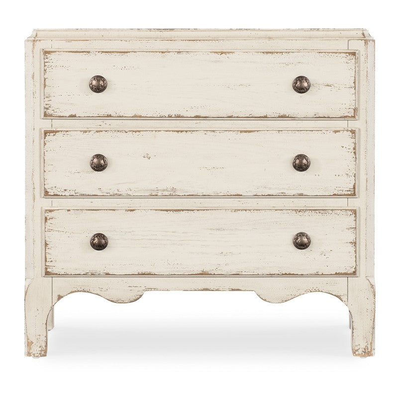 Americana - Three-Drawer Nightstand - White