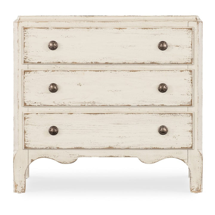 Americana - Three-Drawer Nightstand - White