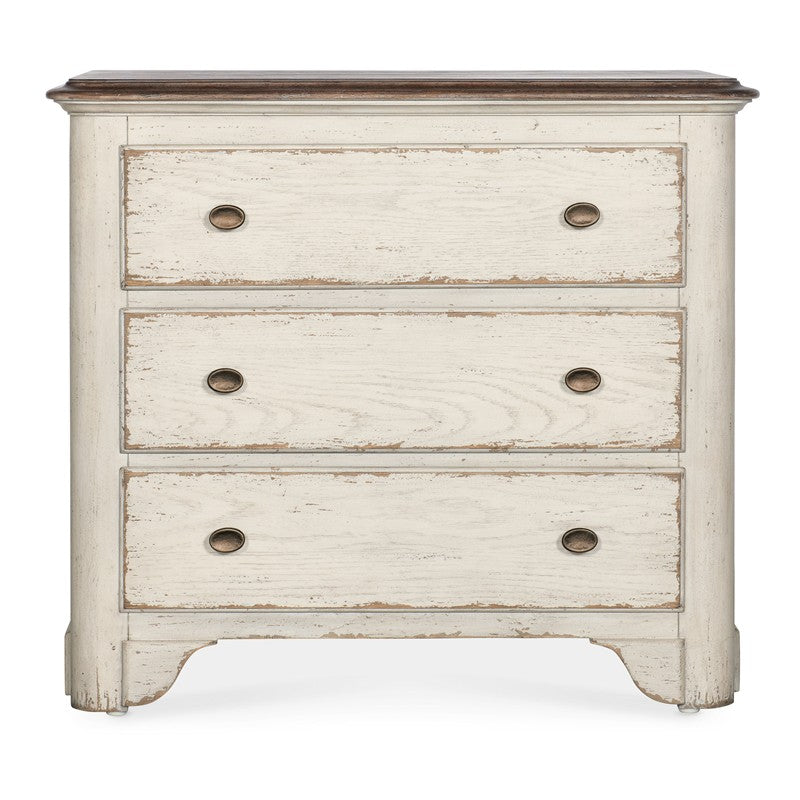 Americana - 34" Three-Drawer Nightstand - White