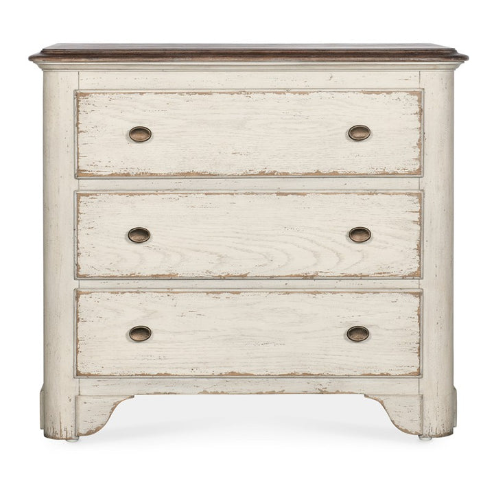 Americana - 34" Three-Drawer Nightstand - White