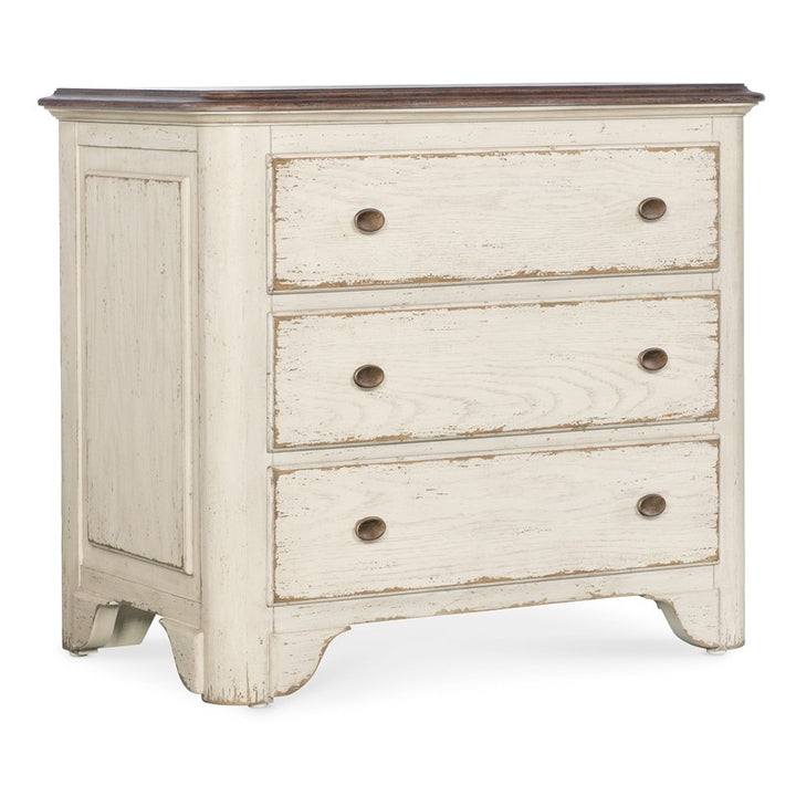 Americana - 34" Three-Drawer Nightstand - White