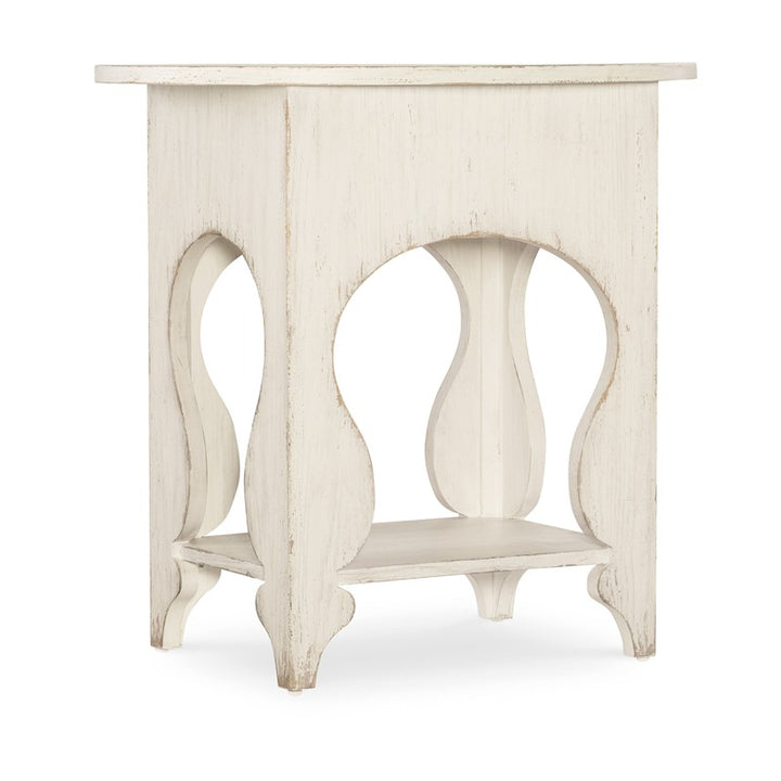 Americana - One-Drawer Oval Nightstand - White