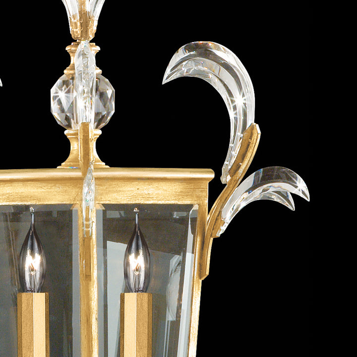 Beveled Arcs 22" Square Pendant