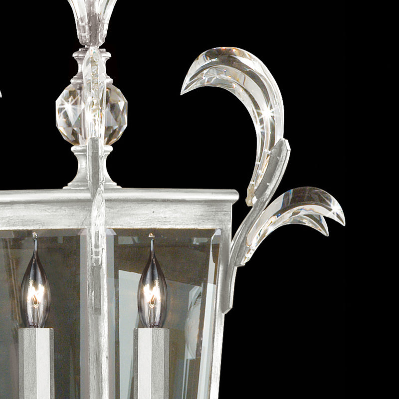 Beveled Arcs 22" Square Pendant