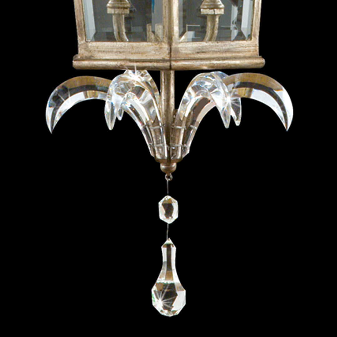 Beveled Arcs 22" Square Pendant