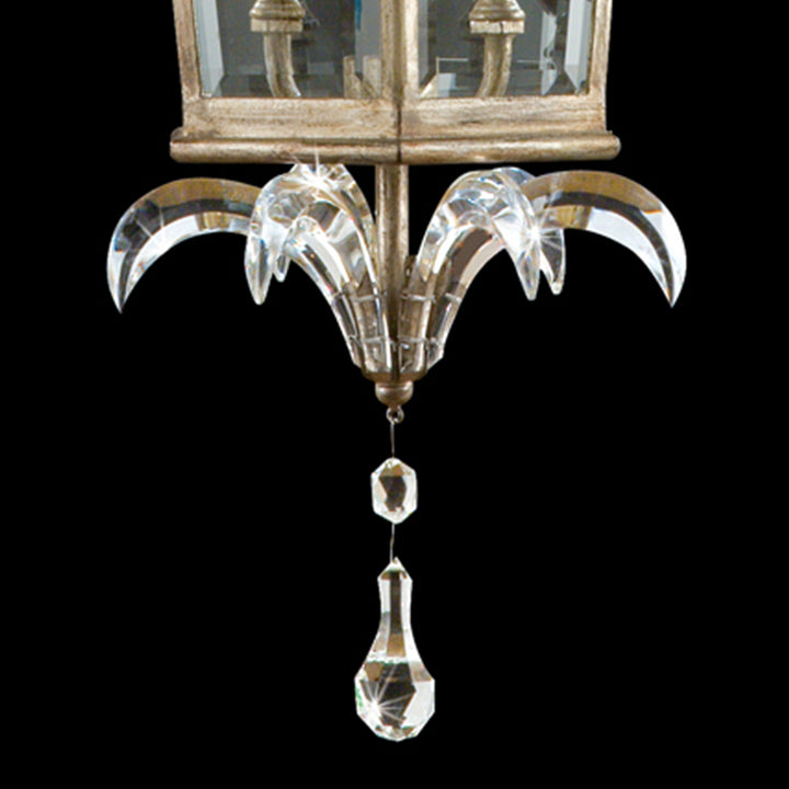 Beveled Arcs 22" Square Pendant