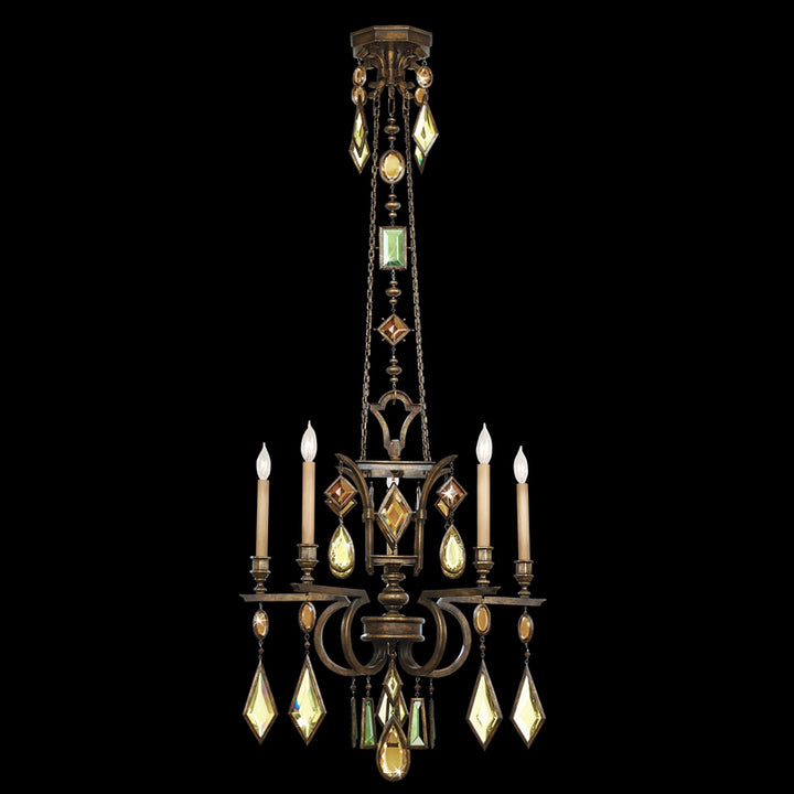 Encased Gems 27" Round Chandelier