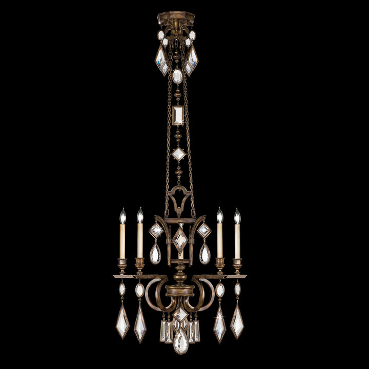 Encased Gems 27" Round Chandelier